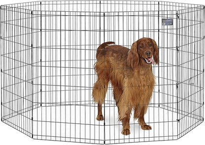 MidWest Homes for Pets Folding Metal Dog Exercise Pen, Indoor/Outdoor Playpen by MidWestHomesForPets