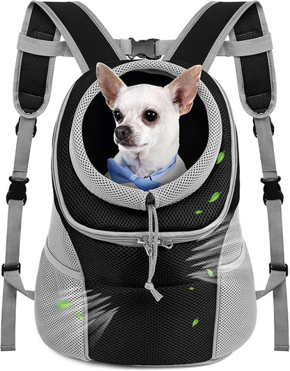 WOYYHO Pet Dog Carrier Backpack Small Dog Front Backpack Ventilated Dog Carrier by WOYYHO