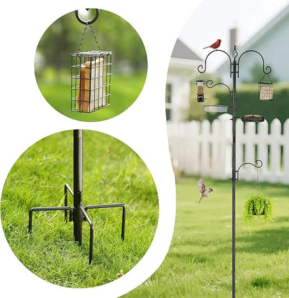 ERYTLLY Bird Feeding Station Kit Bird Feeder Pole Wild Bird Feeder Hanging Kit - Image 5