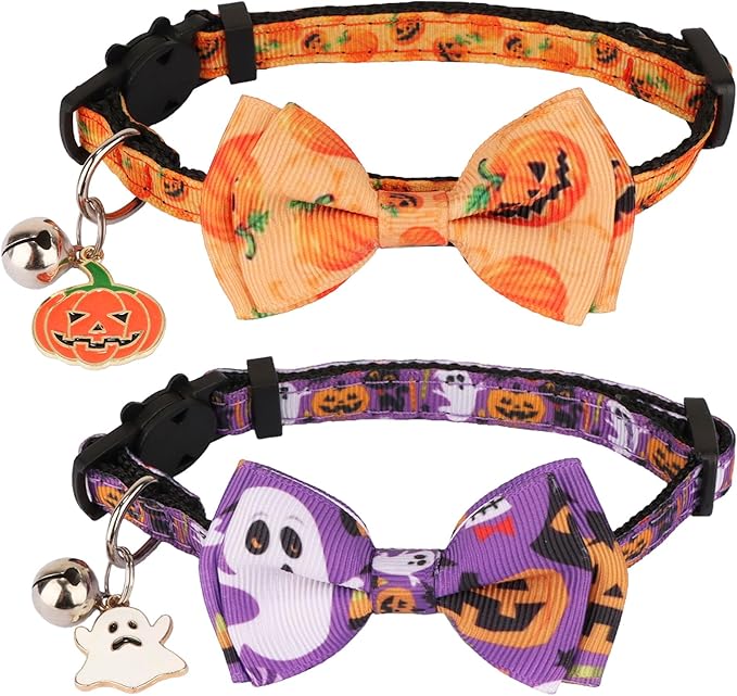 ADOGGYGO Halloween Cat Collars by ADOGGYGO
