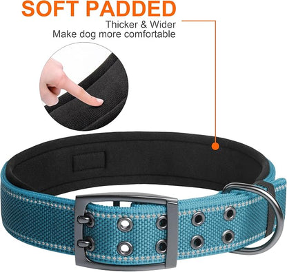 Fida Heavy Duty Dog Collar 1.5” Width, Ultra Soft Neoprene Padded, Adjustable - Image 4