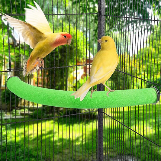 U Shape Parrot Perch Stand Toy Bird Platform Sand Paw Grinding Clean Stick - Image 2