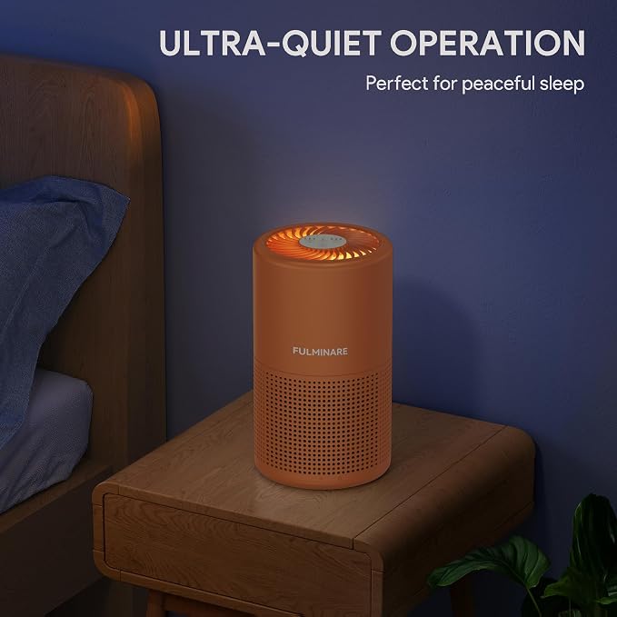 FULMINARE Air Purifiers for Home Bedroom H13 True HEPA Air Purifier, 3 Speeds - Image 9