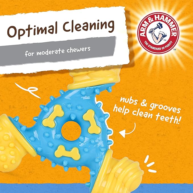 ARM & HAMMER for Pets Nubbies TriBone Dog Dental Toy Best Dog Chew Toy for - Image 4