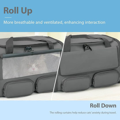 Cat, Dog Carrier for Pets up to 15 lbs, Soft-Sided Collapsible Pet Carrier - Image 6