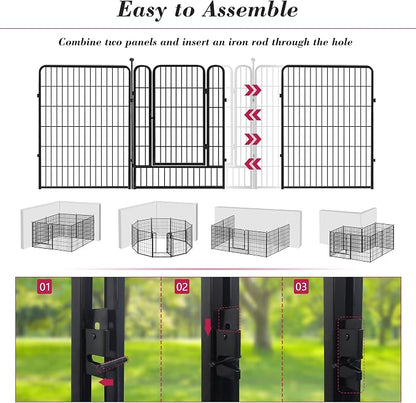 Dog Playpen 40 inch 20 Panels Indoor Outdoor Dog Pen - Image 5