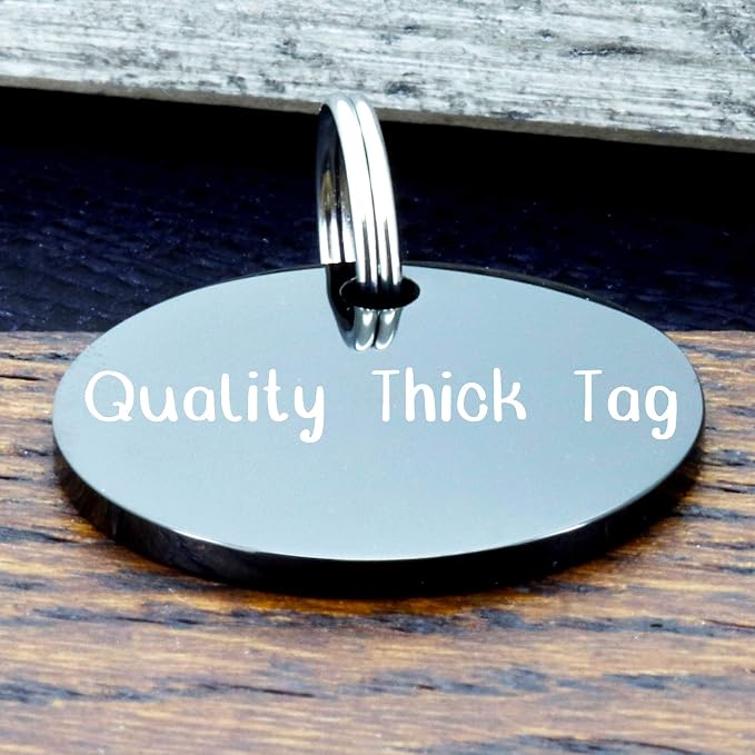 Ultra Joys Stainless Steel Pet ID Tag Dog Name Tags Personalized Front and Back - Image 5