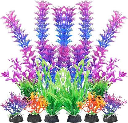 AQUANEAT Artificial Fish Tank Plants, Aquarium Decorations by Aquaneat