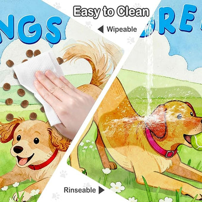 Dog Food Mat for Floors Absorbent, Pet Food Mat, Dogs Greetings Quick Dry Dog - Image 5