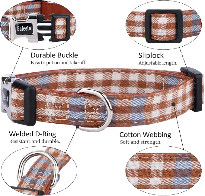 Faleela Soft &Comfy Bowtie Dog Collar, Detachable and Adjustable Bow Tie Collar - Image 3