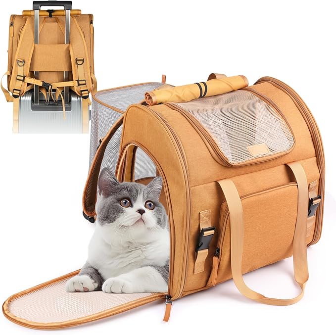 Expandable Carrier Backpack for Big Cats Small Dogs, Airline Approved Pet by Unknown