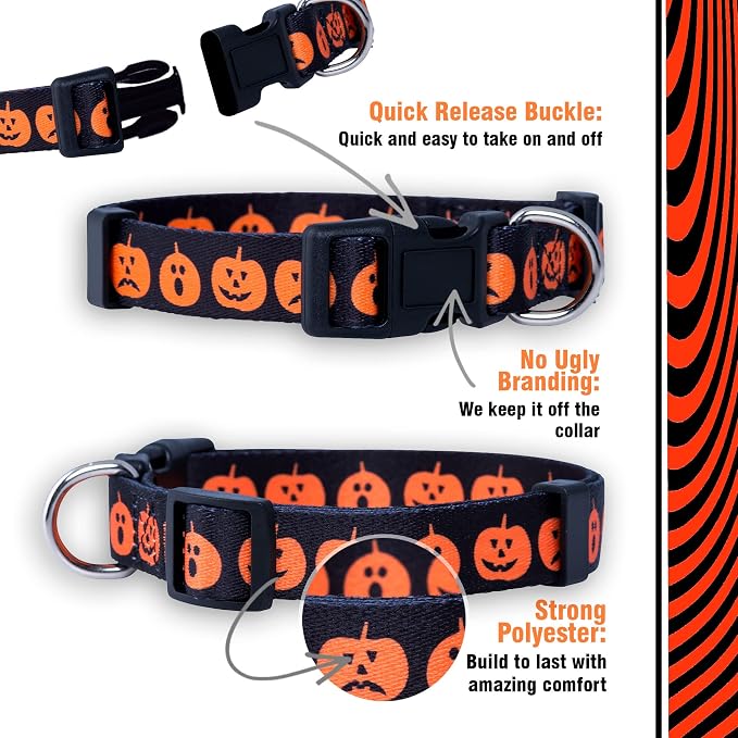 Native Pup Halloween Dog Collar- Spooky Fall Themed Horror Costume Collars- - Image 4