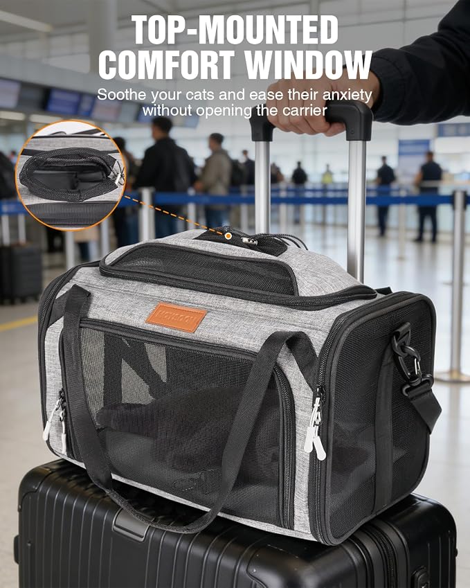 PETUX Top and Side Expandable Pet Carrier - Image 8