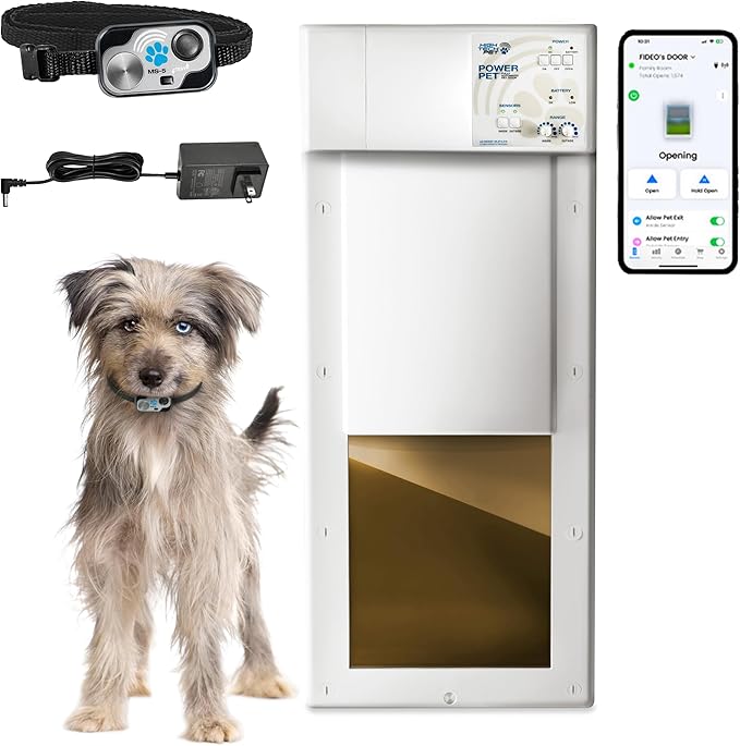 Power Pet WiFi Automatic Electronic Pet Door by High Tech Pet by HighTechPet