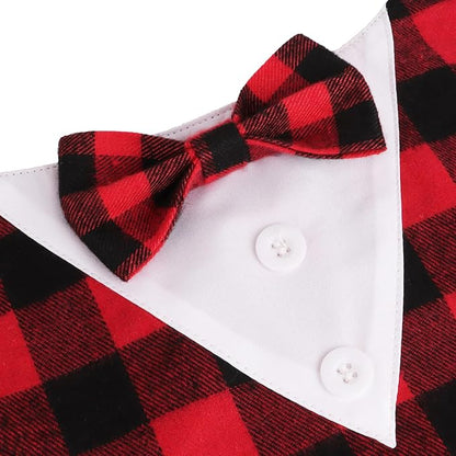 ADOGGYGO Christmas Dog Tuxedo Bandana, Adjustable Christmas Costumes - Image 5