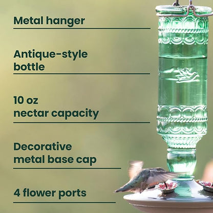 Perky-Pet Glass Bottle Hummingbird Feeder - Image 3
