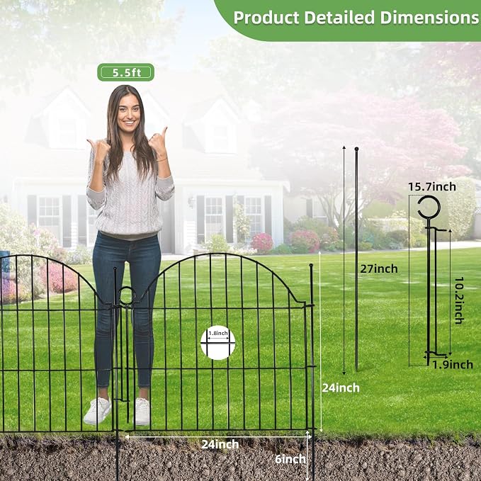Decorative Metal Garden Fence - Image 2