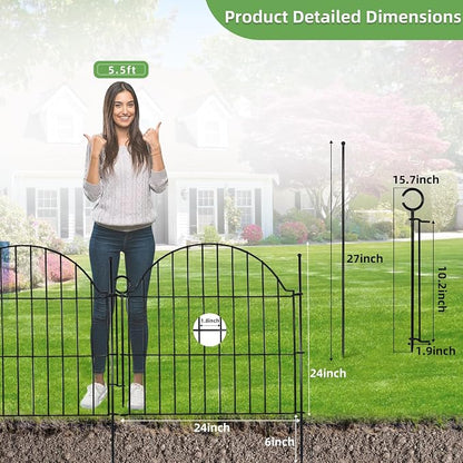 Decorative Metal Garden Fence - Image 2