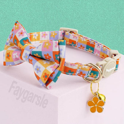 Faygarsle 2 Pack Floral Pattern Cat Collar Set - Image 4