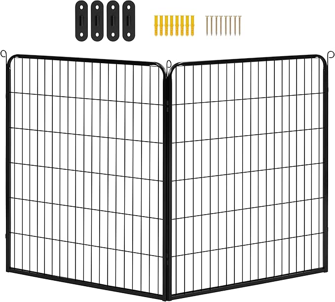 Yaheetech Dog Playpen Outdoor, 40 inch 2 Panels Dog Pen Indoor Heavy Duty Puppy - Image 5
