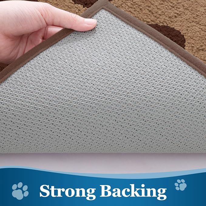 Buganda Dog Door Mat for Muddy Paws, Absorbent Dirt Trapper Washable Indoor - Image 5
