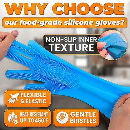 ALPENKOK Silicone Dish Gloves - Image 3