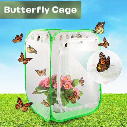 Mesh Plant Tent Enclosure, Pop-Up Cage Plant Cover, Outdoor Garden Protection - Image 5