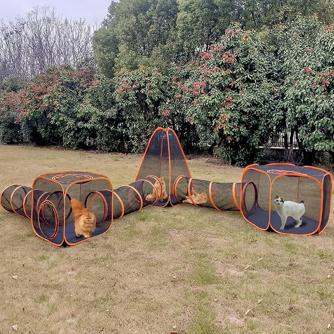 Portable Outdoor Cat Enclosure by HI+SUYI