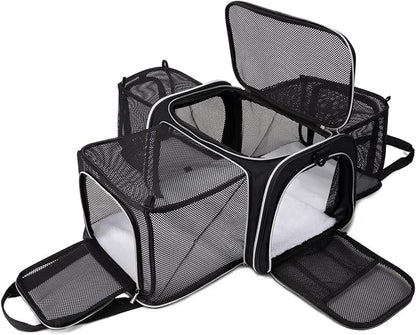 BAGLHER Cat Carrier Bag, Airline Approved Pet Carrier Soft Side Pet Travel 5 by BAGLHER