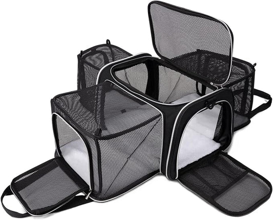 BAGLHER Cat Carrier Bag, Airline Approved Pet Carrier Soft Side Pet Travel 5 by BAGLHER
