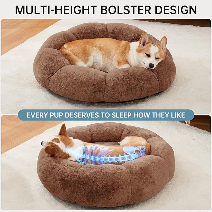 OhGeni 31 inches Calming Donut Orthopedic Dog & Cat Bed - Image 4