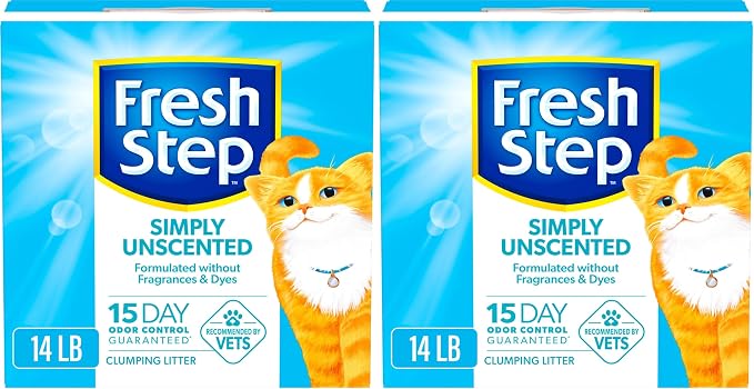 Fresh Step Cat Litter, Odor Control | Clumping Formula | Activated Charcoal | by FreshStep
