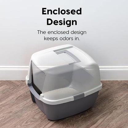 IRIS USA Cat Litter Box, Large Litter Box Enclosure - Image 4