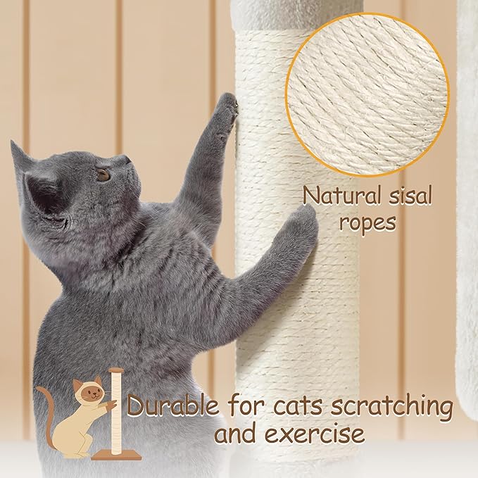Yaheetech Cat Tree, 33.5in Cat Tower - Image 5