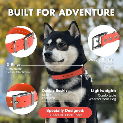 4.2FT Dog Collar and Leash Set, PVC Waterproof Adjustable Odor Proof Pet - Image 4