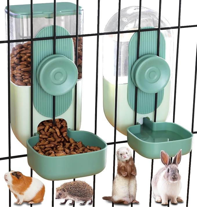 Kenond 35oz Hanging Automatic Pet Food Water Dispenser, Auto Gravity Pet Feeder by Kenond