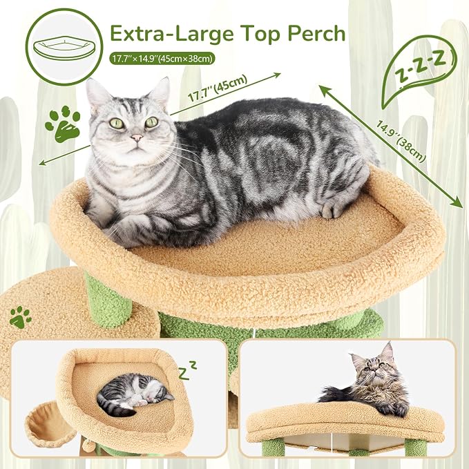 Globlazer Cactus Corner Cat Tree Tower - Image 3