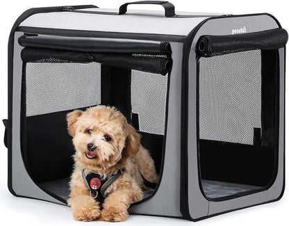 Dog Car Carrier Light Weight 24×17.7×20.5in, Dog Carrier Easy to Assemble by pecute