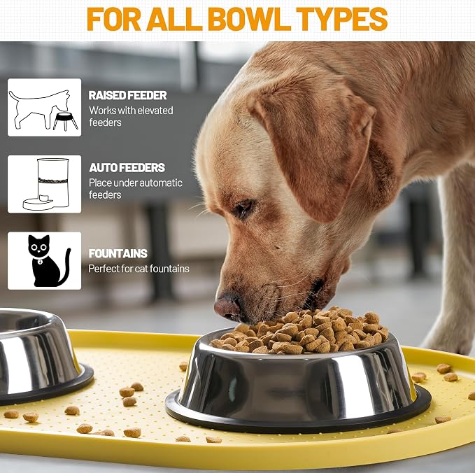 Hubulk 100% Waterproof Silicone Pet Feeding Mat - Image 6