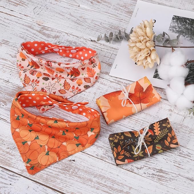 PAWCHIE Dog Bandanas Small Reversible Styles Pet Triangle Scarf Bibs - Image 5