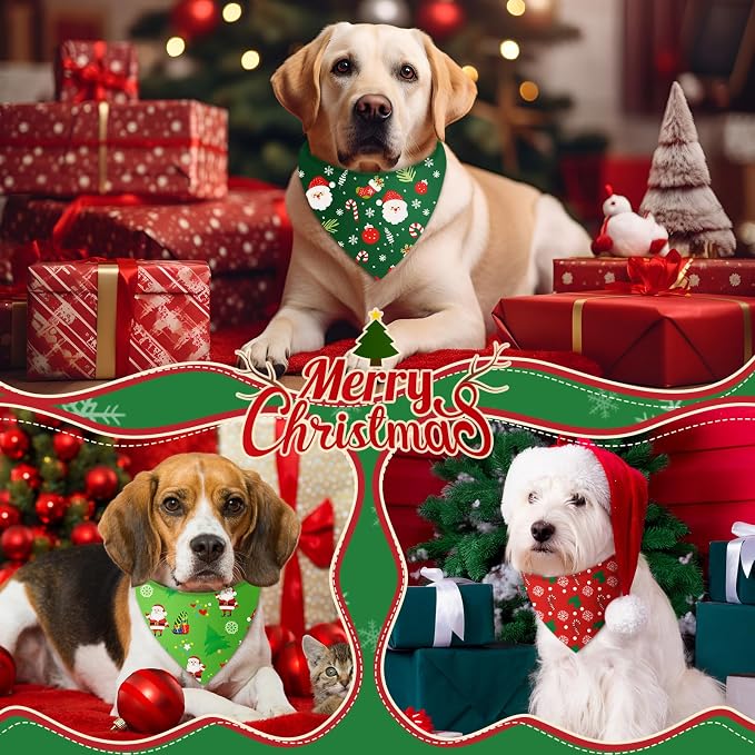 Weewooday 50 Pcs Christmas Bandanas - Image 6