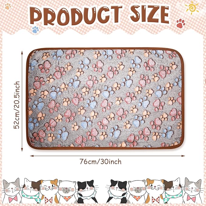 Tatuo 4 Pcs Dog Blanket for Pet Cat Blankets Indoor Puppy Teething Stuff Toys - Image 3