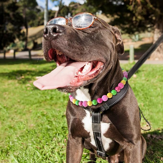Beaded Dog Necklace Collar, Adjustable Jewelry-Inspired Design - Image 4