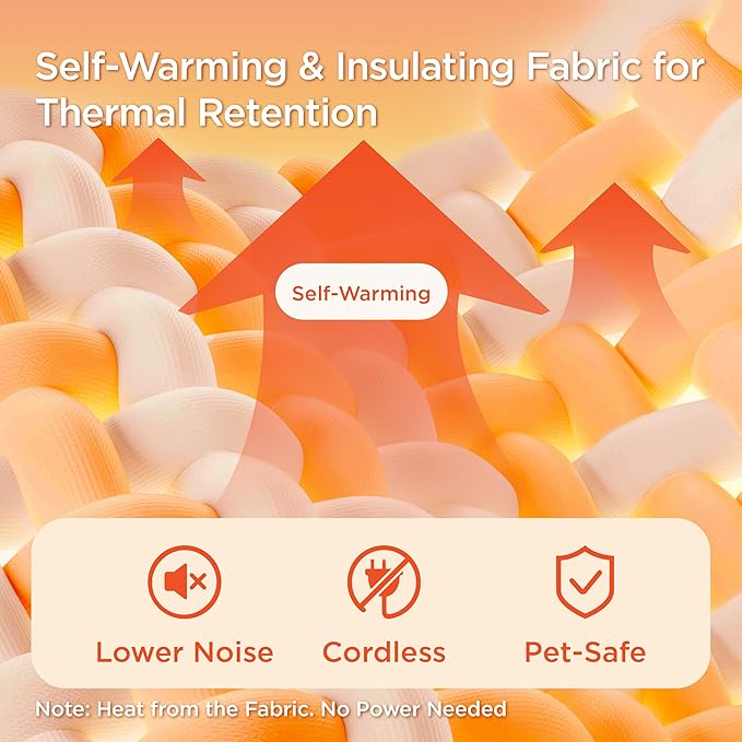 Bedsure Self Warming Dog Bed for Medium Dogs - Image 2