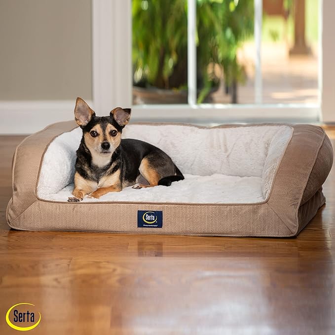 Serta Orthopedic Quilted Couch Dog Bed - Image 8