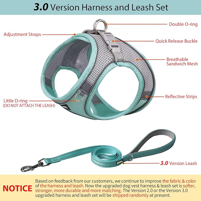 AIITLE Comfortable Dog Harness and Leash Set - Image 4
