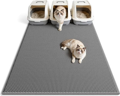 Pieviev Cat Litter Mat Double Layer Waterproof Urine Proof Trapping Mat 1 Pack) by Pieviev