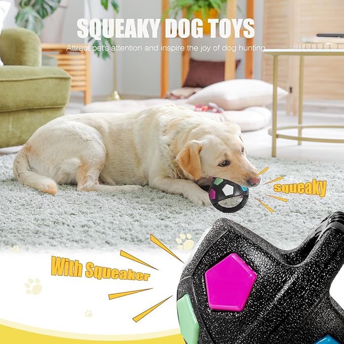Dog Toy Ball with Handle, Toss and Fetch Play, Interactive Ball - Image 4