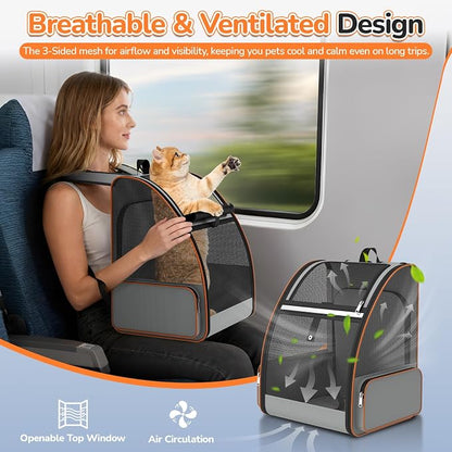 Cat Backpack Carrier Expandable - Image 4