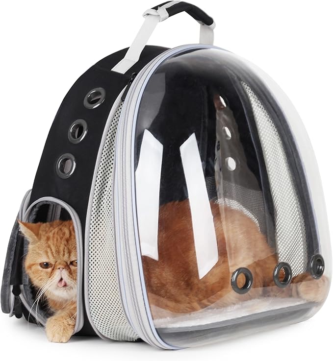 Lollimeow Cat Carrier Backpack, Expandable Bubble Pet Carrier by Lollimeow